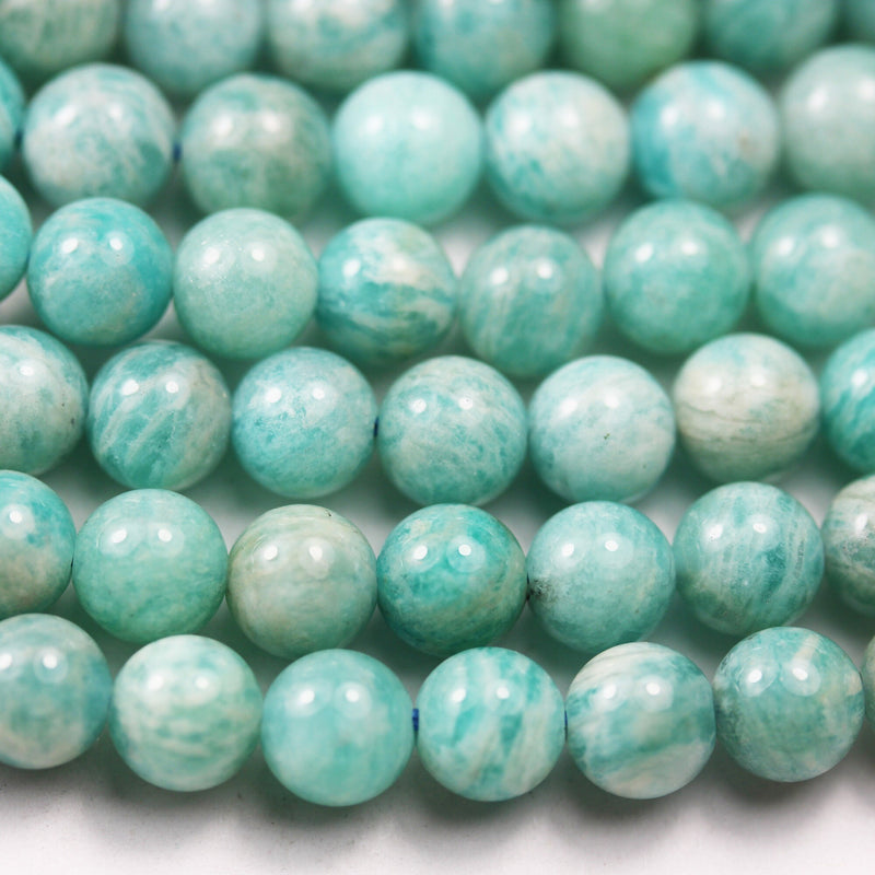 6mm Amazonite,One full strand Natural Green Gemstone Strand,Round, hole0.8mm,16"