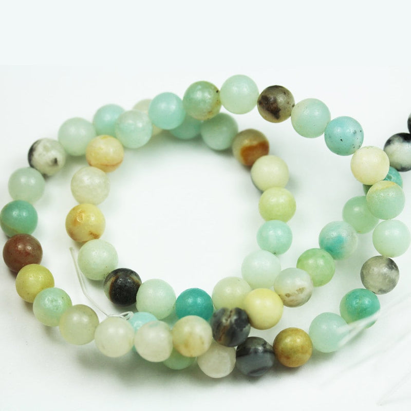 Amazonite,4/6/8/10mm Round Gemstone Strand, One full strand , 15.5inch