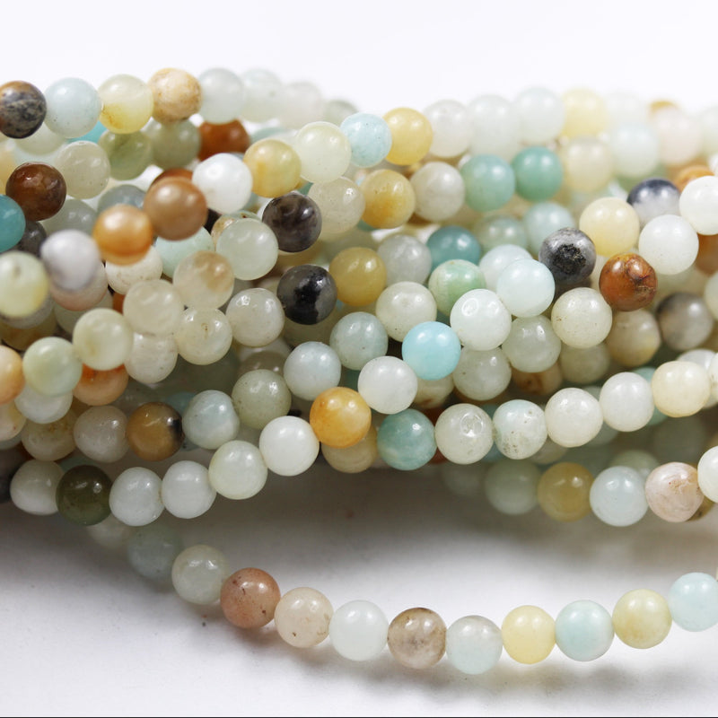 Amazonite,4/6/8/10mm Round Gemstone Strand, One full strand , 15.5inch