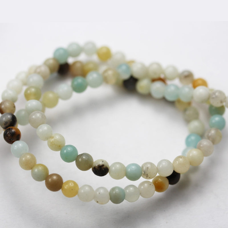 Amazonite,4/6/8/10mm Round Gemstone Strand, One full strand , 15.5inch