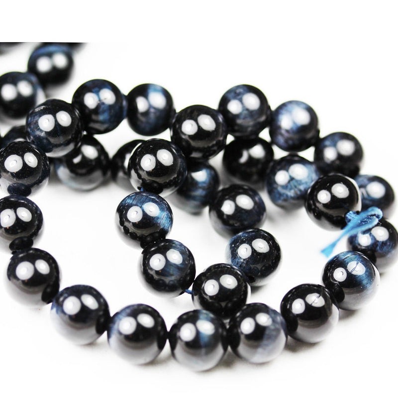 Blue Tiger eye, 6mm Round Gemstone Strand, One full strand 15.5 inch , about 60 bead,0.8mm hole