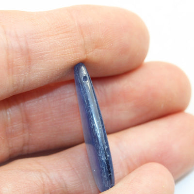 Natural Kyanite, 10*29mm Natural Kyanite Teardrop Gemstone Beads, 3mm thick,1mm hole