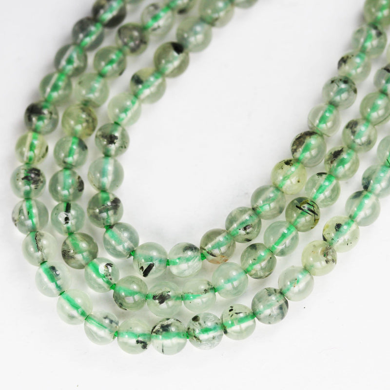 Prehnite, 4mm round Gemstone Beads ,One full strand ,15.5 inch,0.8mm hole