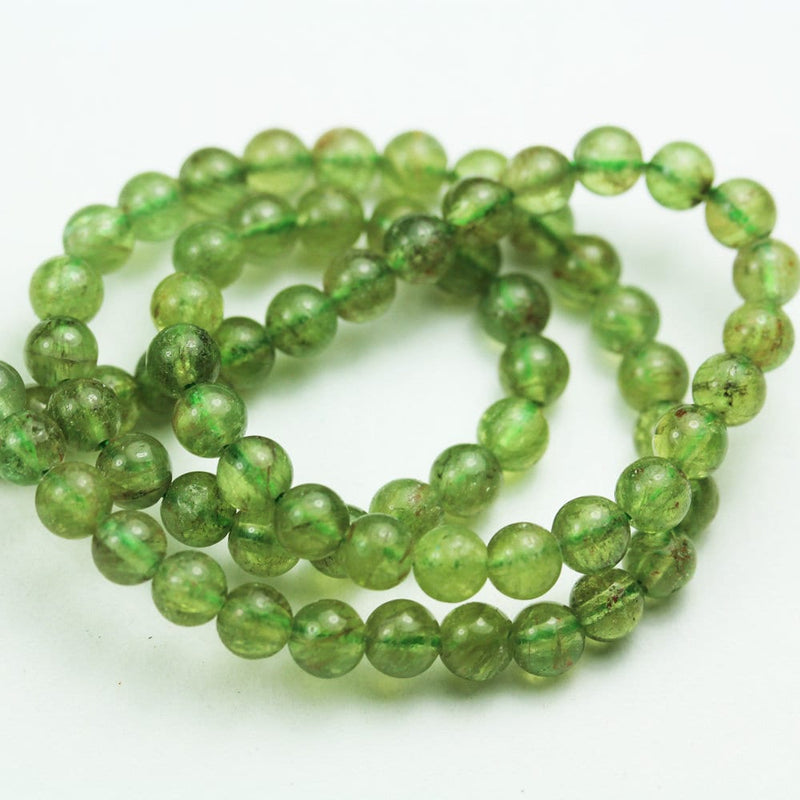 35%off Natural Green Apatite,  5mm Round Gemstone Strand, 15.5inch , about 80 beads , 0.8mm hole