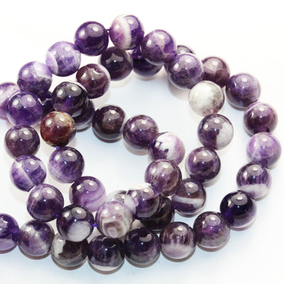 Amethyst,6/8/10mm Round Natural Gemstone Beads One full strand ,about 65/50/40pcspcs beads , 16"