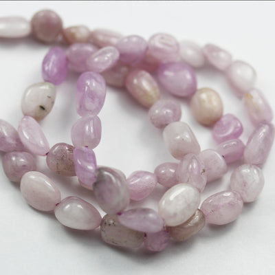 Natural Kunzite, 8mm *10-12mm Nugget Shape  Gemstone, One full strand, about 45Beads, 16" , 1mm hole