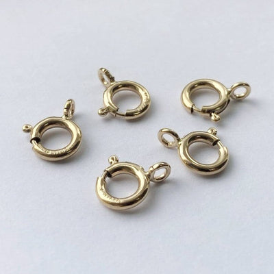 Ring Clasps 14K Gold Filled Jewelry Making Findings , 5pcs 5mm or 6mm circle