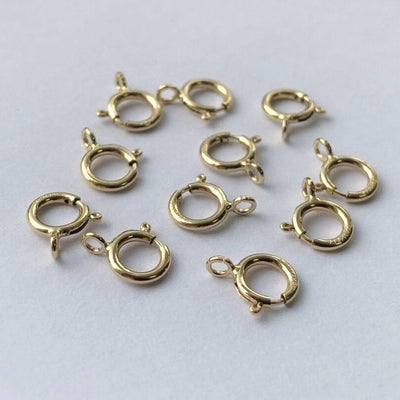 Ring Clasps 14K Gold Filled Jewelry Making Findings , 5pcs 5mm or 6mm circle