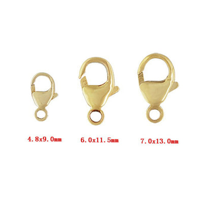 Lobster clasp 14K Gold Filled Jewelry Making Findings , 1 piece 9mm / 11mm/13mm