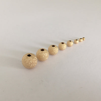 14K Gold Filled Round Spacer Beads 3/4/5mm Jewellery findings Round Ball Beads