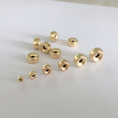 14K Gold Filled Spacer Beads 4/5/6mm Jewellery findings rondelle spacers