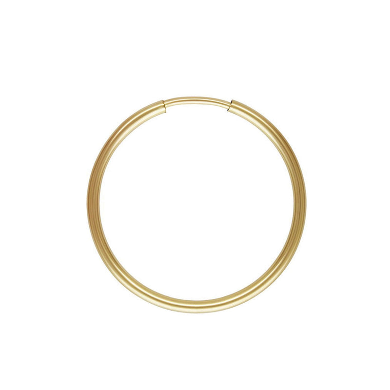 Earring Hoops 1 pair 14K Gold Filled  Earring 30mm Earring Hooks-loop,1.25mm thick