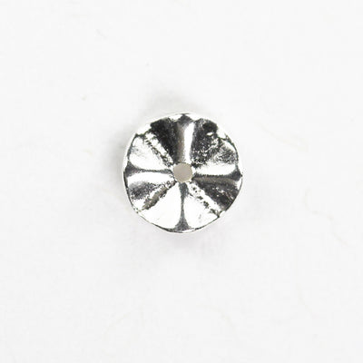 Spacer beads 10pcs 6mm 925 sterling silver, jewellery findings spacers, 6mm diameter, 1mm thick, hole 1mm