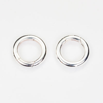 Sping ring clasp 1pc 925 Sterling Silver Round Clasp 12MM/13.5MM/15.5MM