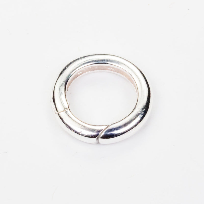 Sping ring clasp 1pc 925 Sterling Silver Round Clasp 12MM/13.5MM/15.5MM