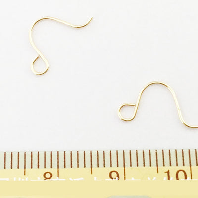 10pcs 14k gold filled small french earrings  jewellery findings earwire, 12.7*6.8mm fishhook  , earring hook 24gauge thick