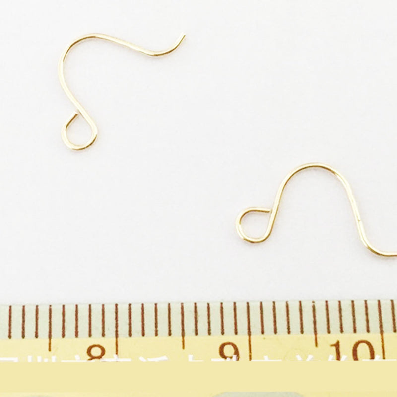 10pcs 14k gold filled small french earrings  jewellery findings earwire, 12.7*6.8mm fishhook  , earring hook 24gauge thick