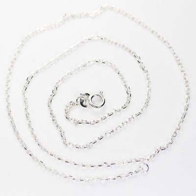 Chain necklaces 1pc/5pcs 16/18/20" 925 sterling silver cable chain jewellery necklace, 1mm chain, 5mm ring clasp