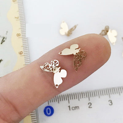 14k gold filled 2pcs of 11*7.5 mm butterfly charm beads jewellery findings charm / pendant, 0.8mm hole