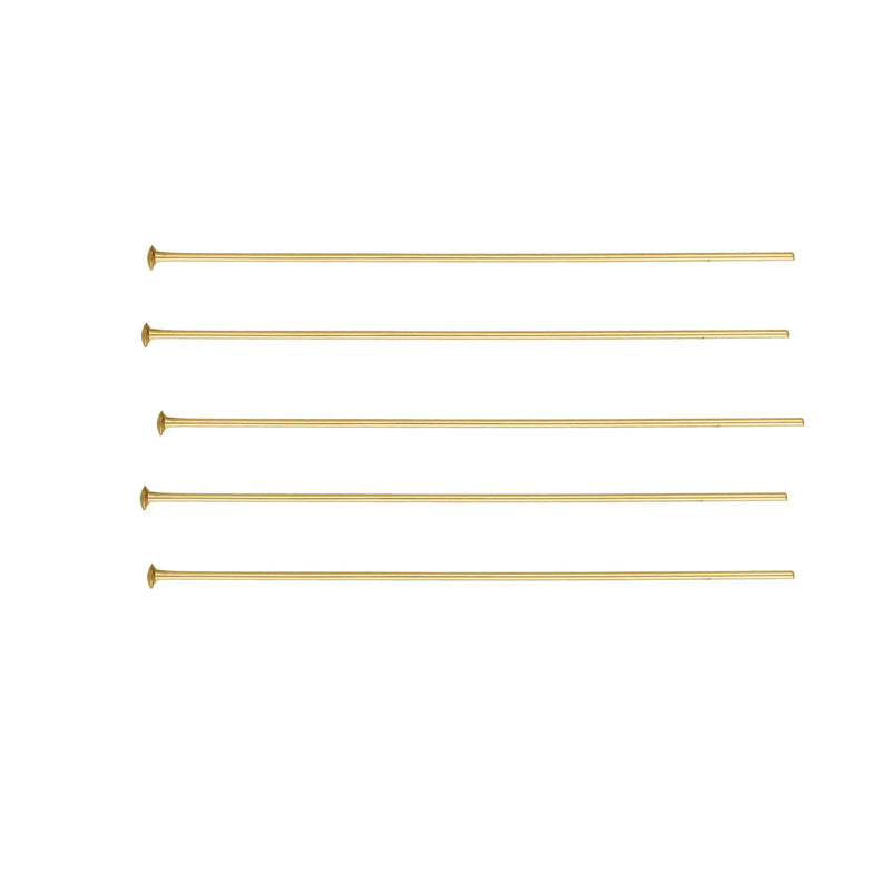 14k gold filled headpins 10pcs 26-22gauge jewellery making findings head pin, 1/2-2inch length ,1.1-1.93mm head