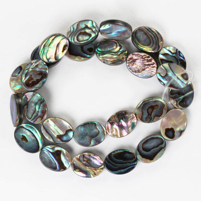 Abalone Shell, 16.5*12.5mm Oval Beads Strand, One full strand , about 25 beads , 0.6mm