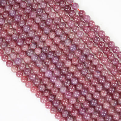 Natural Ruby, 5mm Round Natural Gemstone Beads, 15.5 inch, 0.8mm hole, about 80 beads