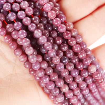 Natural Ruby, 5mm Round Natural Gemstone Beads, 15.5 inch, 0.8mm hole, about 80 beads