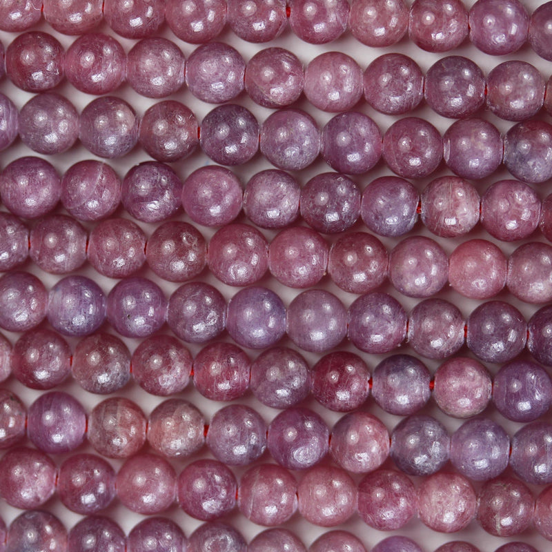 Natural Ruby, 5mm Round Natural Gemstone Beads, 15.5 inch, 0.8mm hole, about 80 beads