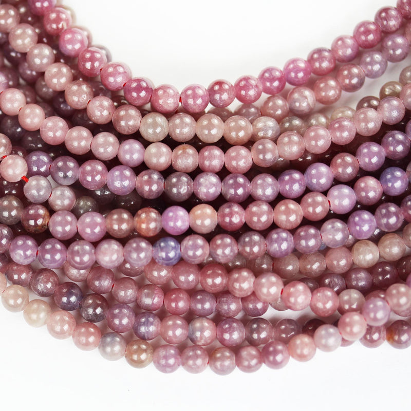 Natural Ruby, 6mm Round Natural Gemstone Beads, 15.5 inch, 1mm hole, about 60 beads