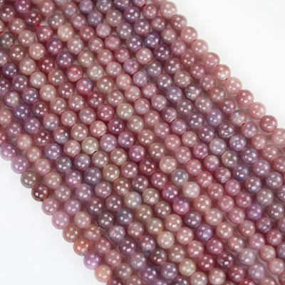 Natural Ruby, 6mm Round Natural Gemstone Beads, 15.5 inch, 1mm hole, about 60 beads