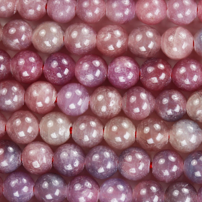 Natural Ruby, 6mm Round Natural Gemstone Beads, 15.5 inch, 1mm hole, about 60 beads