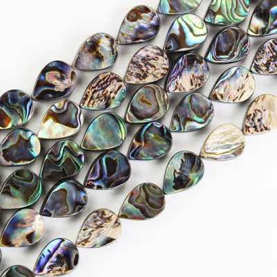 Abalone Shell, 14*10mm Teardrop Beads Strand, One full strand , 28 beads , 0.8mm