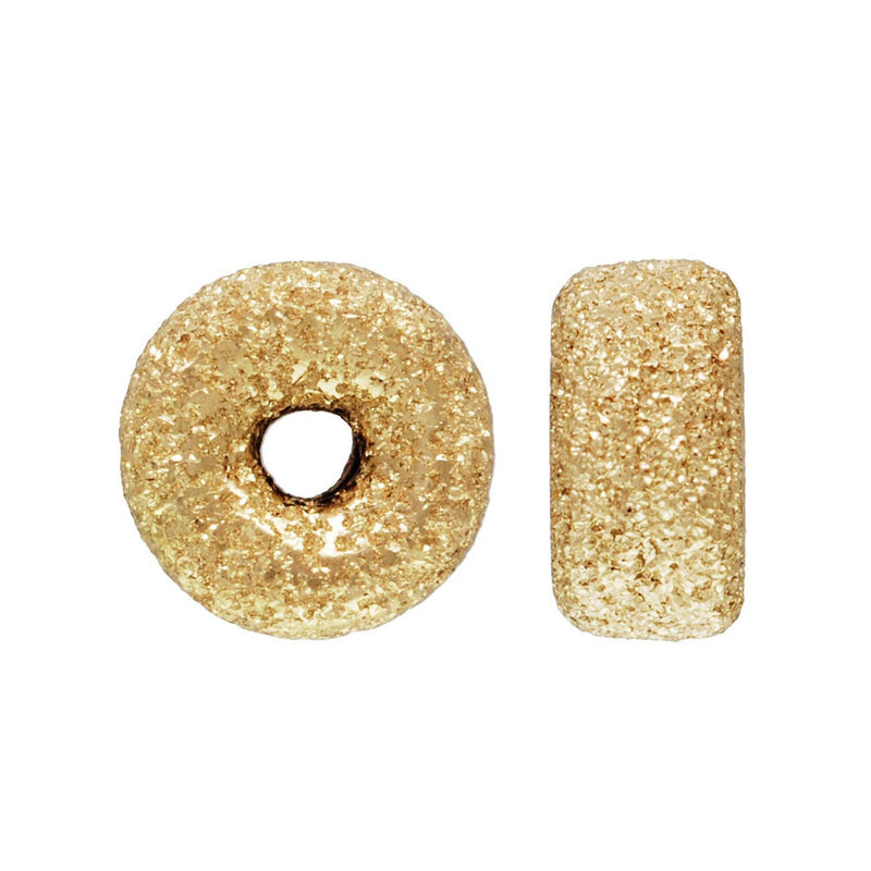 14k gold filled stardust spacer beads 3/4/5/6mm jewellery findings rondelle spacers