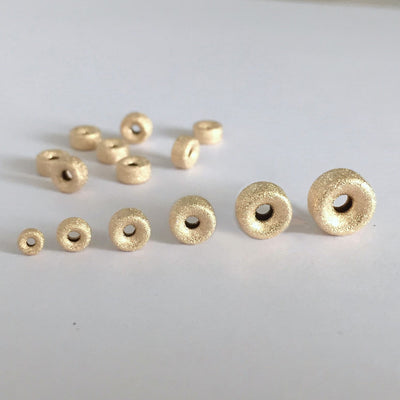 14k gold filled stardust spacer beads 3/4/5/6mm jewellery findings rondelle spacers