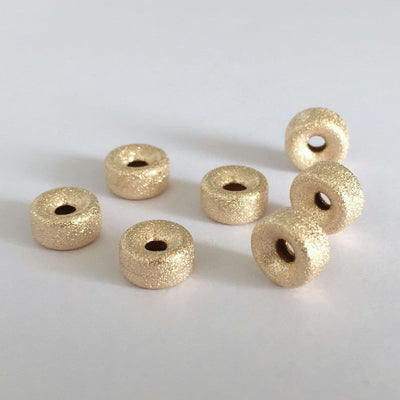 14k gold filled stardust spacer beads 3/4/5/6mm jewellery findings rondelle spacers