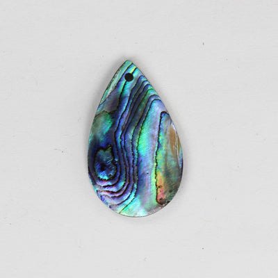 2pcs Natural Abalone Shell Pendant, Teardrop Shape top drilled, size 18mm*30mm, 1mm hole