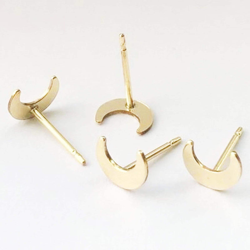 Earring Findings 1 pair 14k Gold Filled Jewellery Making Findings Earstud Earring Post , Star/Moon/Lighting/Cross