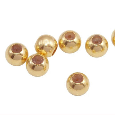 14k Gold Filled 5pcs Jewellery Making Findings Stopper beads, 3/4mm ball