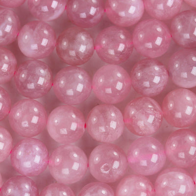 Natural Madagascar Rose Quartz Gemstone, pink 10mm round strand, 16" strand, about 36 beads, hole 1mm