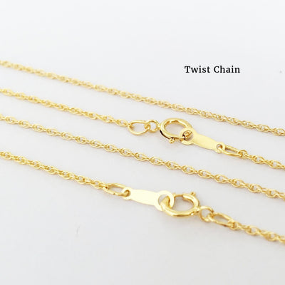 14k gold filled necklace, wheat chain/ twist chain/ dainty chain, 16inch/18inch