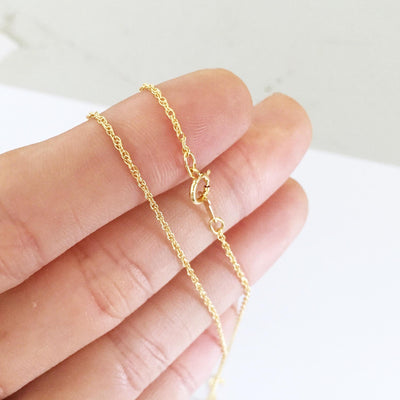 14k gold filled necklace, wheat chain/ twist chain/ dainty chain, 16inch/18inch