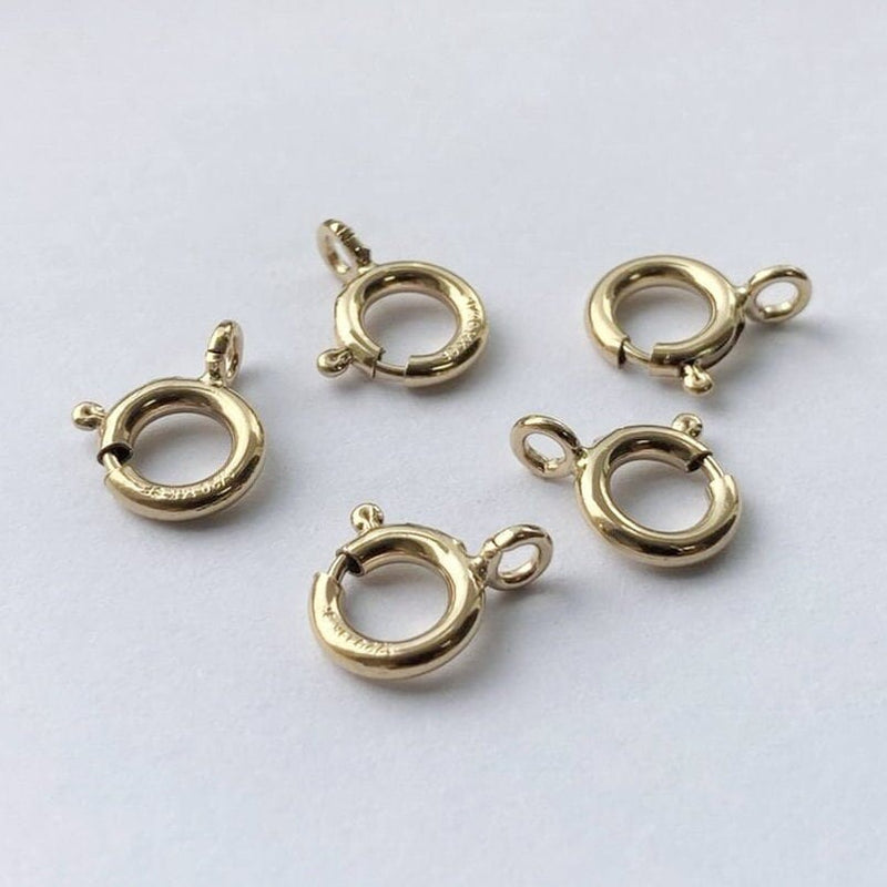 Ring clasps 14k gold filled jewelry making findings , 2pcs 8mm circle