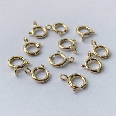 Ring clasps 14k gold filled jewelry making findings , 2pcs 8mm circle