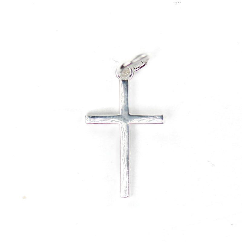 Charm 2pcs 9*16mm Holy Cross 925 Sterling Silver Jewellery Findings Charm Beads, Religious Cross Pendant, 5mm Closed Jump Ring