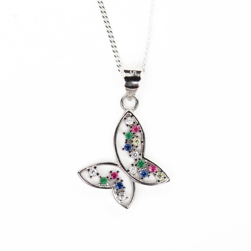 Charm 1pc 925 sterling silver jewellery findings butterfly charm beads pendant, 16*20mm, 6mm bail, 4mm hole