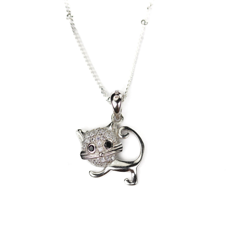 Jewelry charms 1pc 925 sterling silver jewellery findings charm beads, cat charm, 15*15mm, 6mm bail, 5mm hole