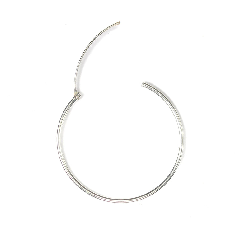 Earring Hoops 1 Pair, 925 Sterling Silver Hoop Earrings, 30mm Round 1.25mm Thickness