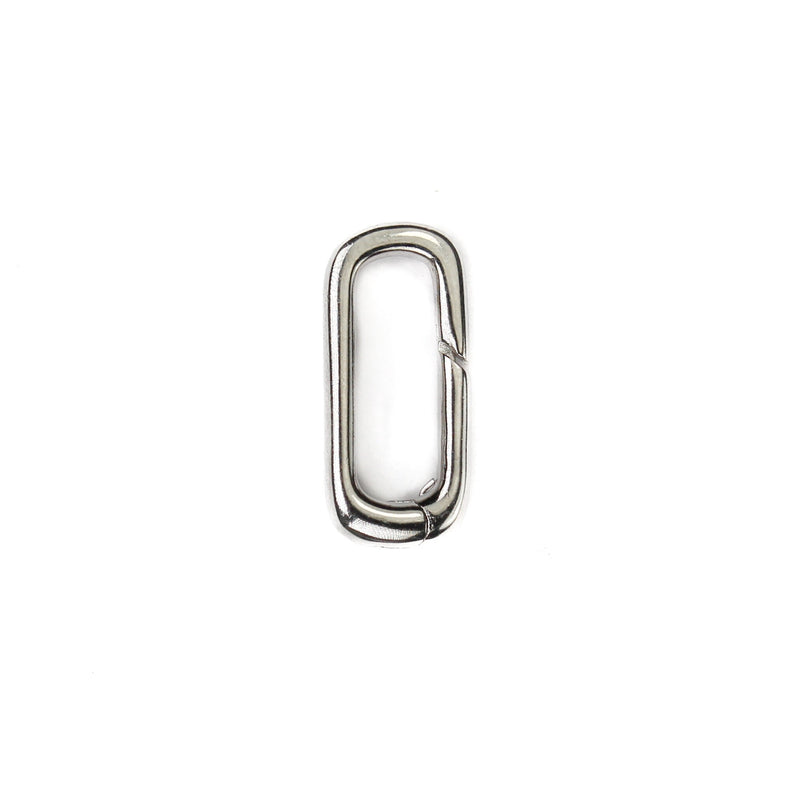 Necklace Clasp 1pc 925 Sterling Silver Jewellery Findings Open Ring Clasp, 14*6mm Oval, 2.5mm Thickness