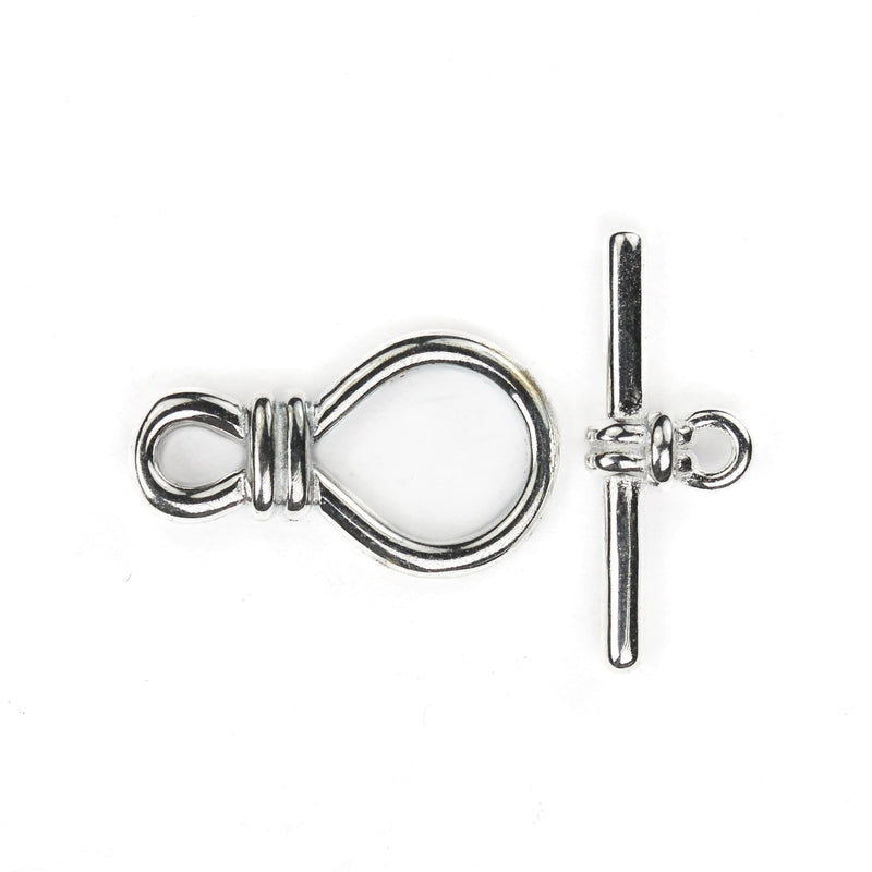 Toggle Clasps 1 Set 925 Sterling Silver Jewellery Findings Toggle Clasp, 10*18mm Clasp W/ 5mm Closed Jump Ring, Tbar 18mm Long Hole 2mm