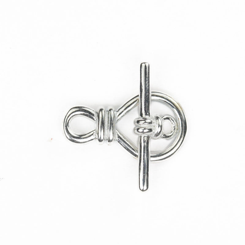 Toggle Clasps 1 Set 925 Sterling Silver Jewellery Findings Toggle Clasp, 10*18mm Clasp W/ 5mm Closed Jump Ring, Tbar 18mm Long Hole 2mm